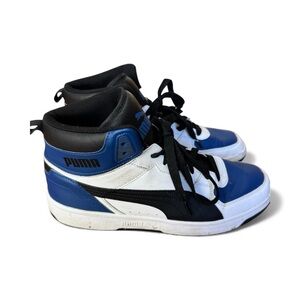 Puma Men's Black, Blue, and White Sneakers